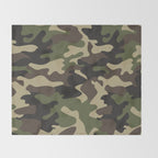 Military camouflage Throw Blanket Gallery Image 2