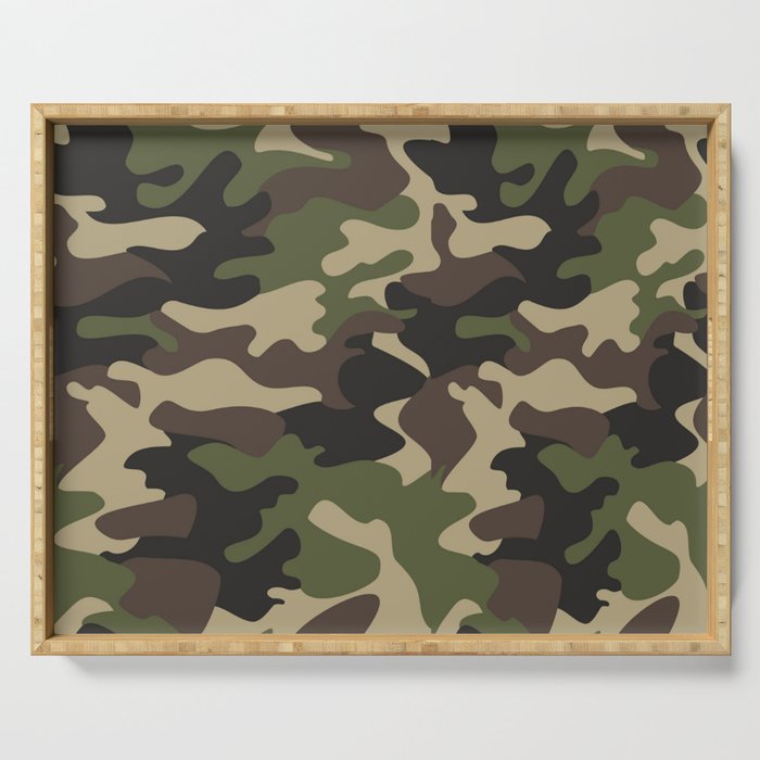 Military camouflage Serving Tray Gallery Image 1