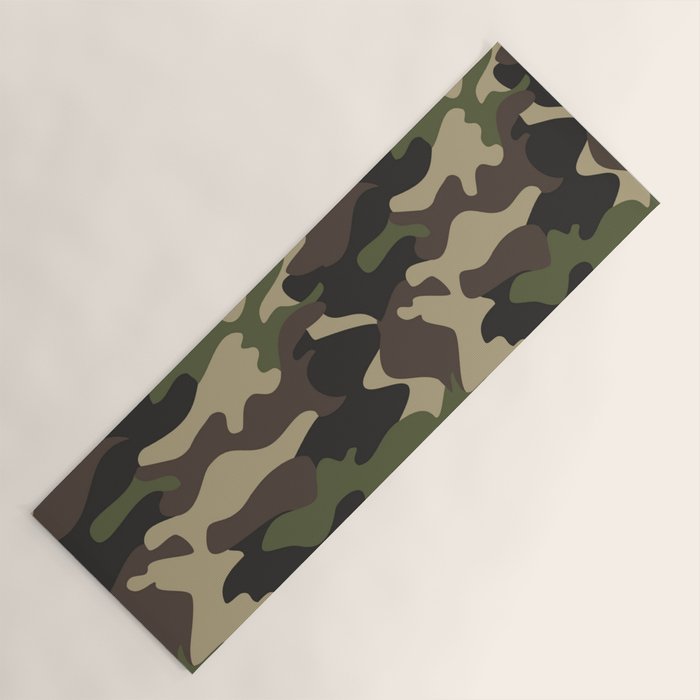 Military camouflage Yoga Mat Gallery Image 1