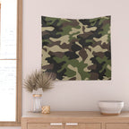 Military camouflage Wall Tapestry Gallery Image 2