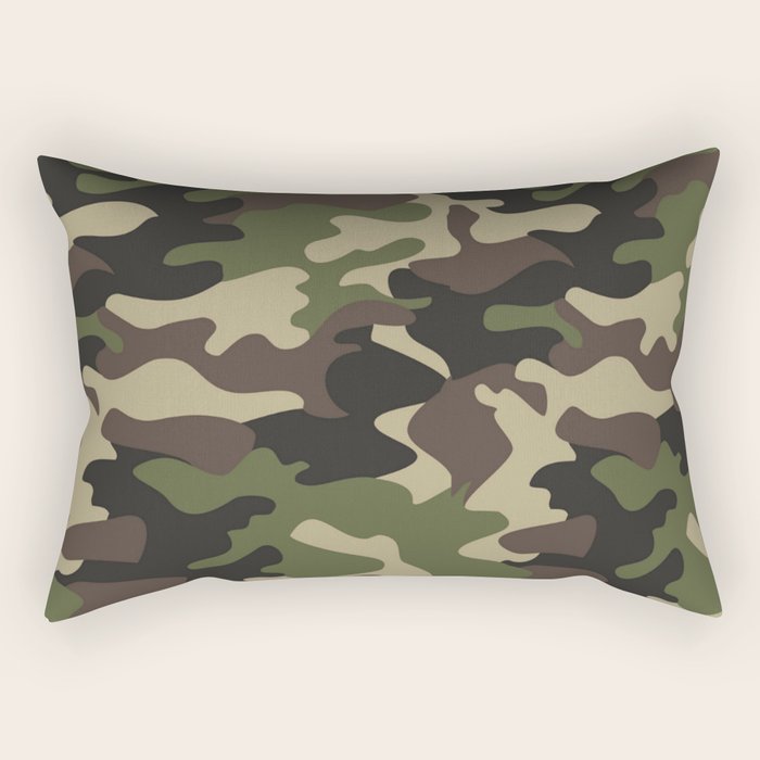Military camouflage Rectangular Pillow Gallery Image 1