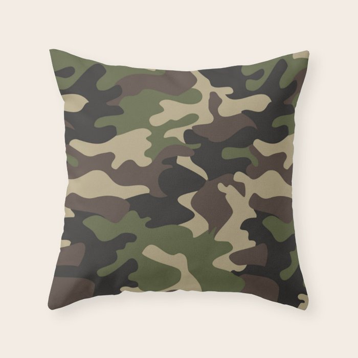 Military camouflage Throw Pillow Gallery Image 6