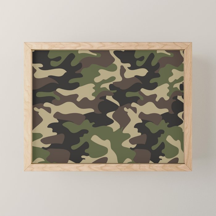 Military camouflage Mini Art Print Gallery Image 1