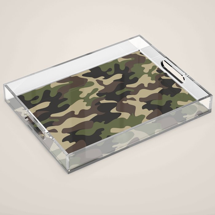 Military camouflage Acrylic Tray Gallery Image 1