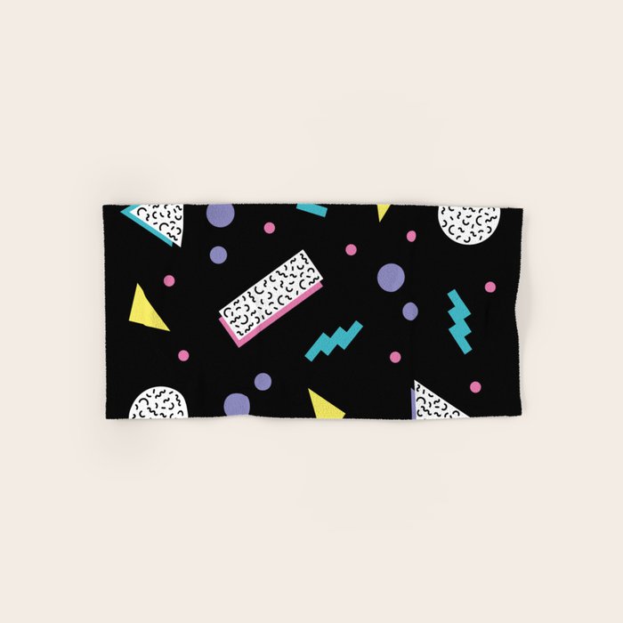 Memphis pattern 45 - 80s / 90s Retro Bath Towel Gallery Image 1