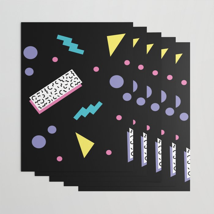 Memphis pattern 45 - 80s / 90s Retro Wrapping Paper Gallery Image 3