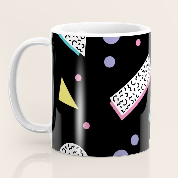 Memphis pattern 45 - 80s / 90s Retro Coffee Mug Gallery Image 3