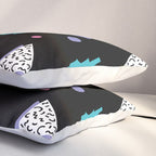 Memphis pattern 45 - 80s / 90s Retro Pillow Sham Gallery Image 3