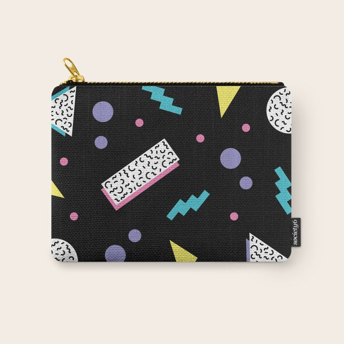 Memphis pattern 45 - 80s / 90s Retro Carry All Pouch Gallery Image 1