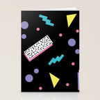Memphis pattern 45 - 80s / 90s Retro Stationery Card Gallery Image 2
