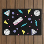 Memphis pattern 45 - 80s / 90s Retro Outdoor Rug Gallery Image 1