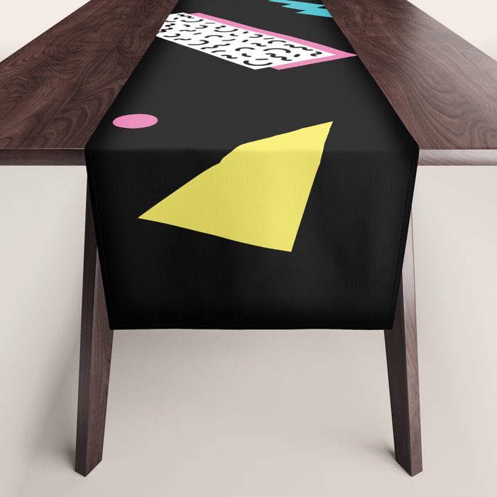 Memphis pattern 45 - 80s / 90s Retro Table Runner Gallery Image 1