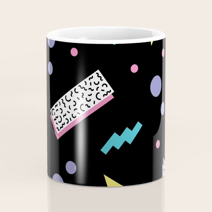 Memphis pattern 45 - 80s / 90s Retro Coffee Mug Gallery Image 4