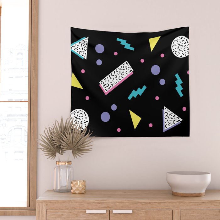 Memphis pattern 45 - 80s / 90s Retro Wall Tapestry Gallery Image 2