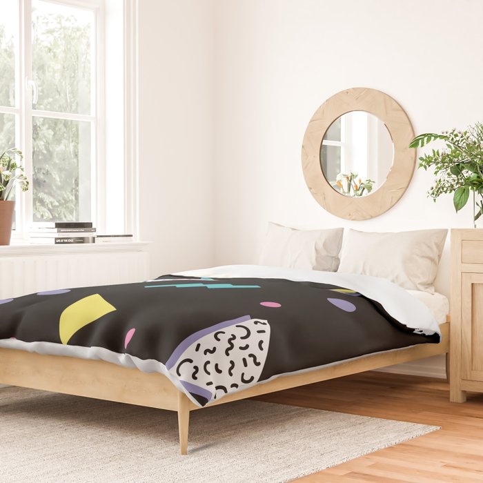 Memphis pattern 45 - 80s / 90s Retro Duvet Cover Gallery Image 2