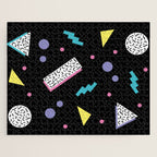 Memphis pattern 45 - 80s / 90s Retro Jigsaw Puzzle Gallery Image 1