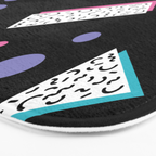 Memphis pattern 45 - 80s / 90s Retro Bath Mat Gallery Image 3