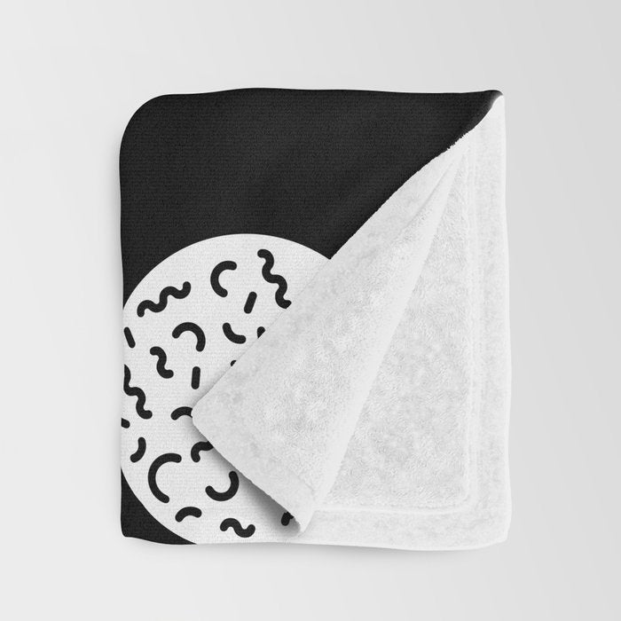 Memphis pattern 45 - 80s / 90s Retro Throw Blanket Gallery Image 3