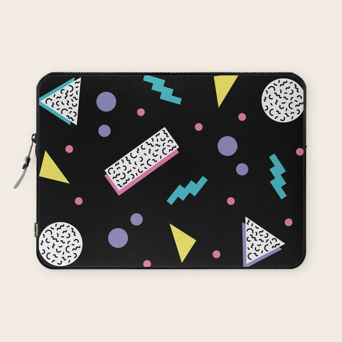 Memphis pattern 45 - 80s / 90s Retro Laptop Sleeve Gallery Image 1