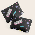 Memphis pattern 45 - 80s / 90s Retro Pillow Sham Gallery Image 3
