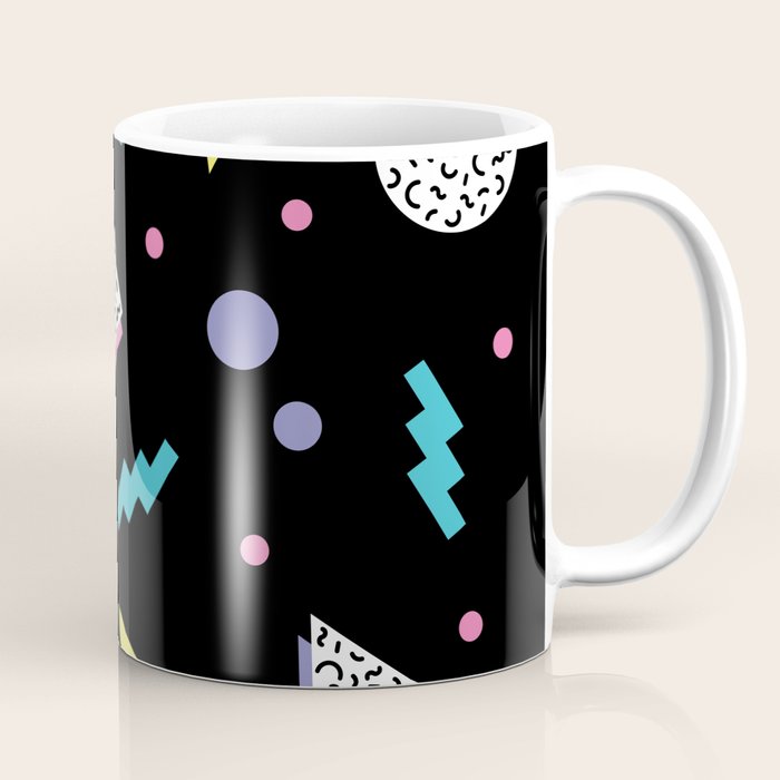 Memphis pattern 45 - 80s / 90s Retro Coffee Mug Gallery Image 1