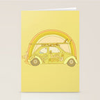 love bug valentine // retro surf art by surfy birdy Stationery Card Gallery Image 2