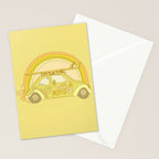 love bug valentine // retro surf art by surfy birdy Stationery Card Gallery Image 2