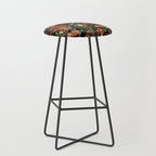 Birds and Snake Floral Pattern Stool Gallery Image 1