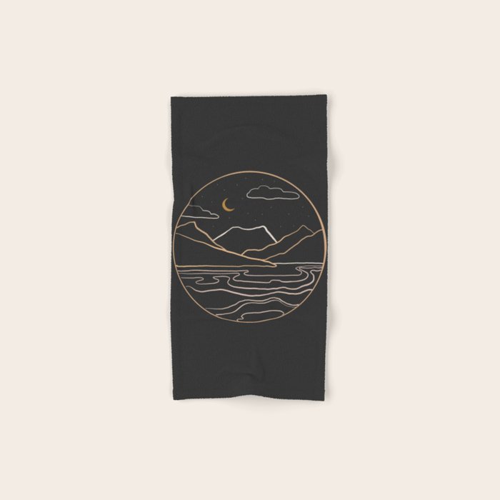 sneak peak at night Bath Towel Gallery Image 1