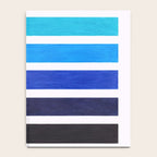 Colorful Blue Stripe Pattern Notebook Gallery Image 4
