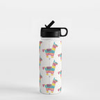 Mexican Donkey PinÌata - CMYK Palette Water Bottle Gallery Image 1