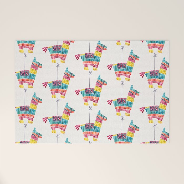 Mexican Donkey PinÌata - CMYK Palette Welcome Mat Gallery Image 1
