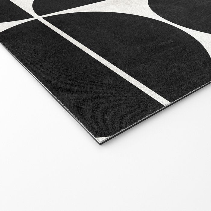 Mid-Century Modern Pattern No.3 - Black and White Welcome Mat Gallery Image 2
