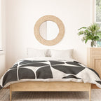 Mid-Century Modern Pattern No.3 - Black and White Duvet Cover Gallery Image 3
