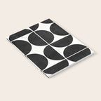 Mid-Century Modern Pattern No.3 - Black and White Notebook Gallery Image 2