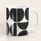 Mid-Century Modern Pattern No.3 - Black and White Coffee Mug Gallery Image 1