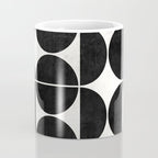 Mid-Century Modern Pattern No.3 - Black and White Coffee Mug Gallery Image 4