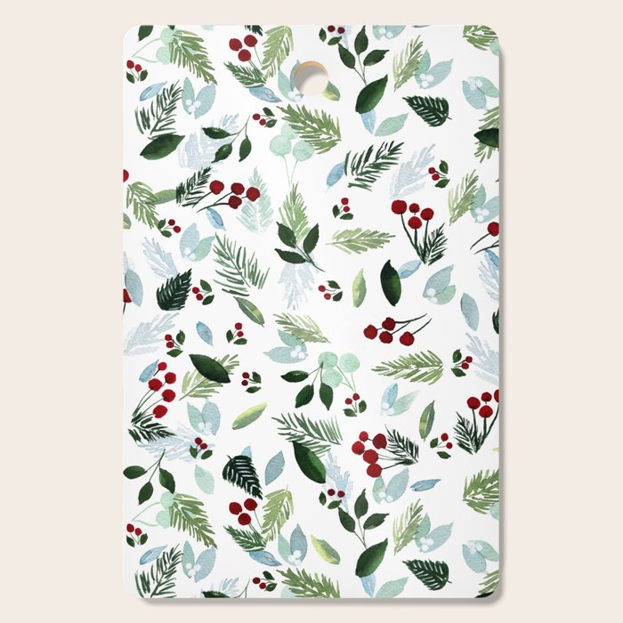 Blue Christmas Cutting Board Gallery Image 1