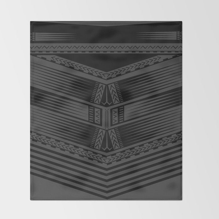 UrbanNesian Samoan Pe'a Throw Blanket Gallery Image 2