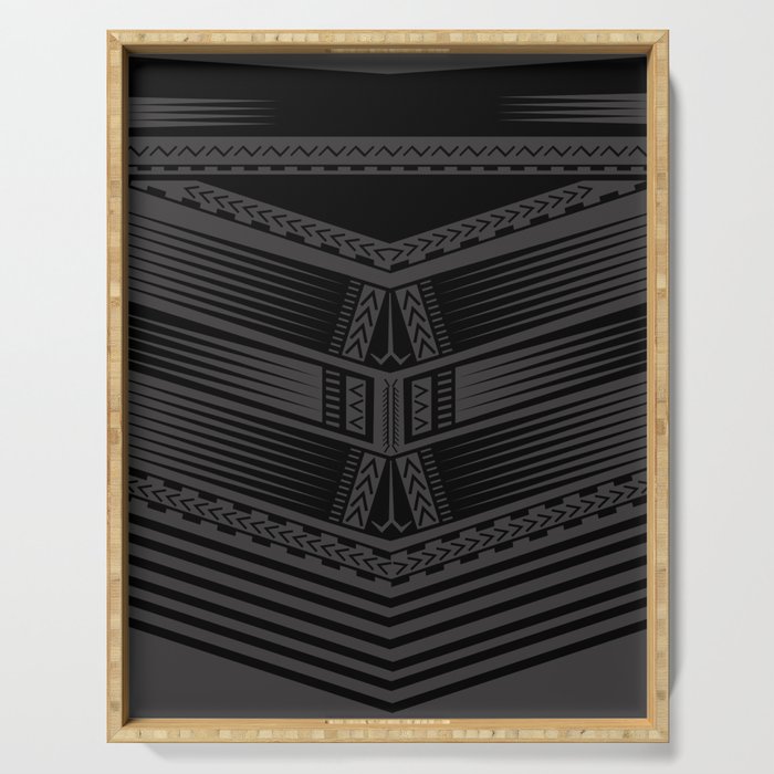 UrbanNesian Samoan Pe'a Serving Tray Gallery Image 1