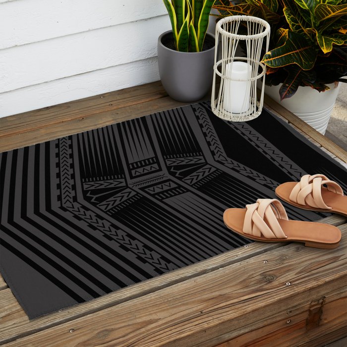 UrbanNesian Samoan Pe'a Outdoor Rug Gallery Image 2