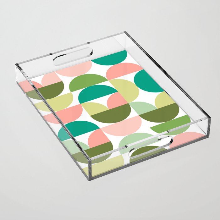 Mod Geometrics | Green Acrylic Tray Gallery Image 1