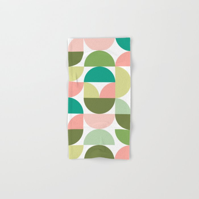 Mod Geometrics | Green Bath Towel Gallery Image 1