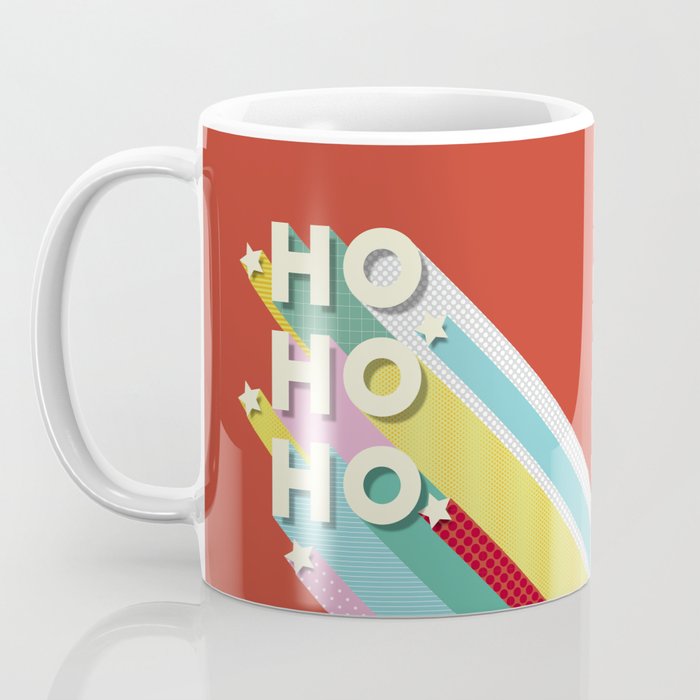 Ho Ho Ho Christmas typography Coffee Mug Gallery Image 3