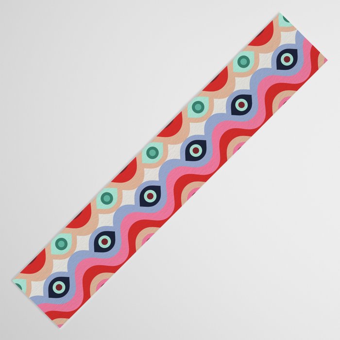 Psychedelic Eye Melt - Mint & Pink Table Runner Gallery Image 3
