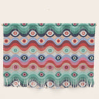 Psychedelic Eye Melt - Mint & Pink Wall Hanging Gallery Image 1