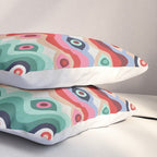 Psychedelic Eye Melt - Mint & Pink Pillow Sham Gallery Image 3