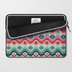Psychedelic Eye Melt - Mint & Pink Laptop Sleeve Gallery Image 2