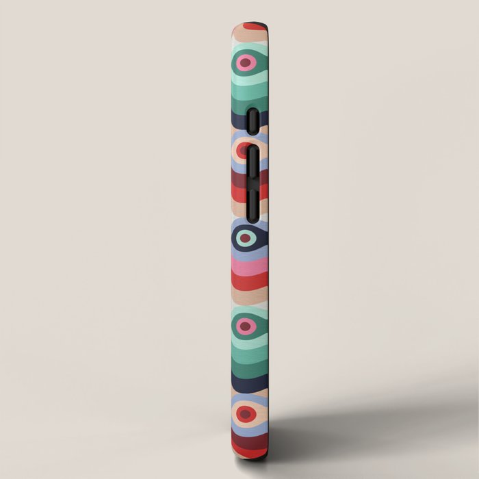 Psychedelic Eye Melt - Mint & Pink iPhone Case Gallery Image 2