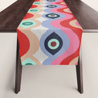 Psychedelic Eye Melt - Mint & Pink Table Runner Gallery Image 1